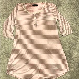 Pink Striped Women's Top